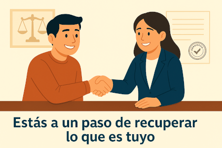 Cliente satisfecho tras resolver su reclamación bancaria
